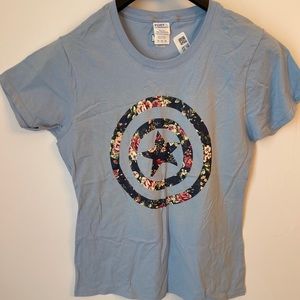 Marvel Women’s Tee Shirt Blue Sz Medium